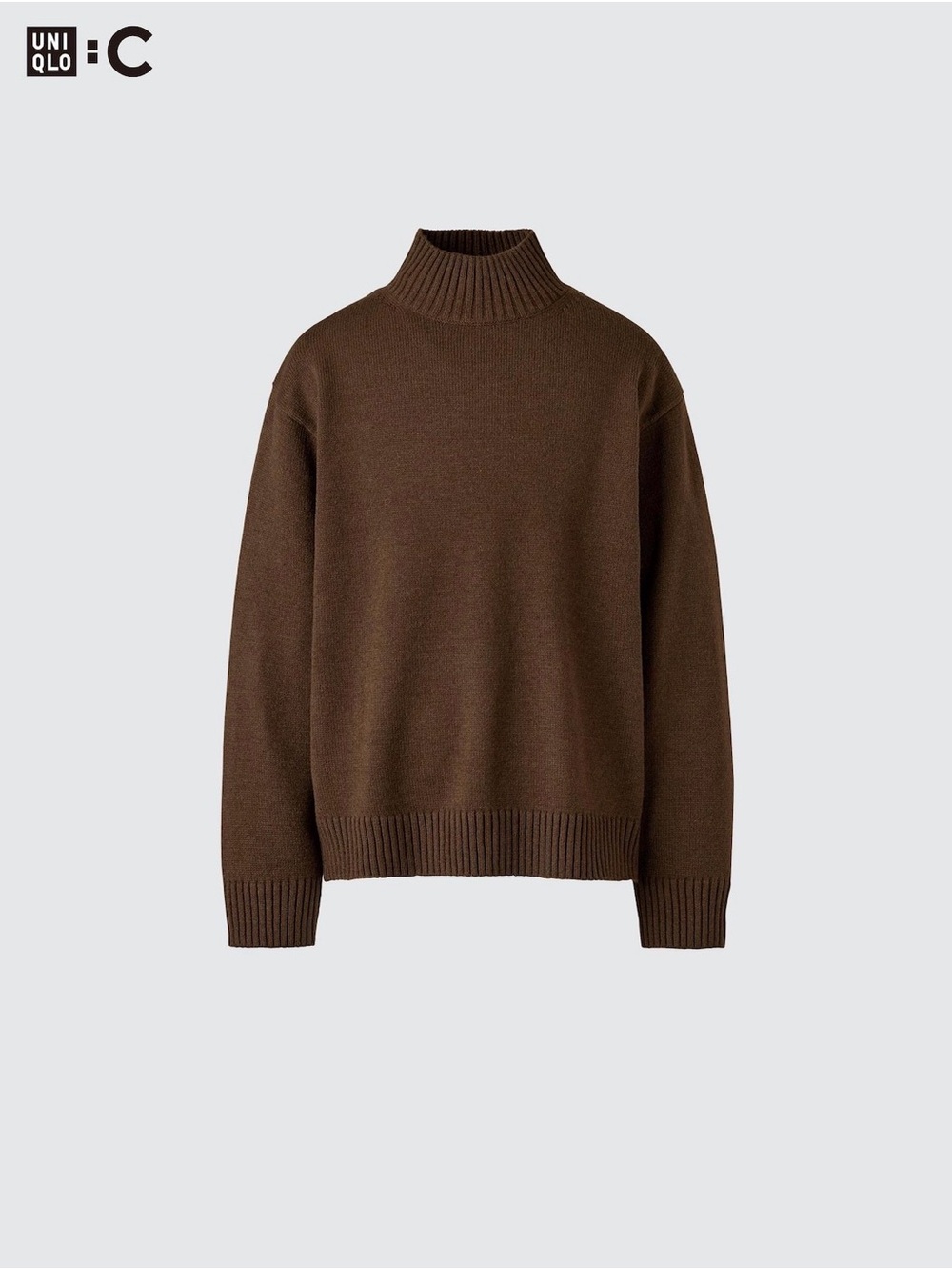 Uniqlo C Brown Low Gauge High Neck Sweater